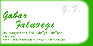 gabor faluvegi business card